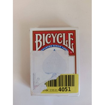 Kosmetinis defektas Bicycle Rider Back Blank Face kortos (Raudonos)